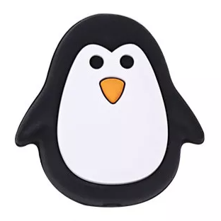 Motivperle Pinguin - Schnullerkettenwelt