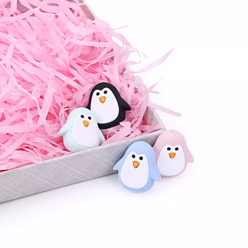 Motivperle Pinguin - Schnullerkettenwelt